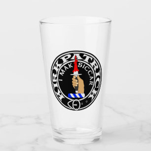 Clan Kirkpatrick "I MAK SICCAR" 16oz Glass Tumbler