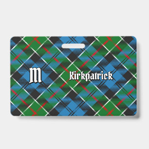 Clan Kirkpatrick Tartan ID Badge