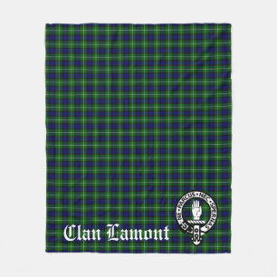 Clan Lamont Tartan Fleece Blanket