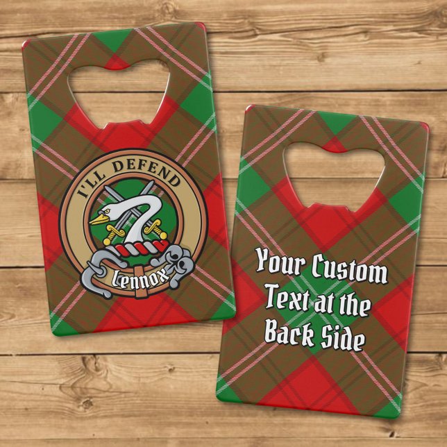 Clan Lennox Crest over Tartan (Creator Uploaded)