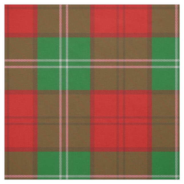 Clan Lennox Tartan Fabric (Swatch)
