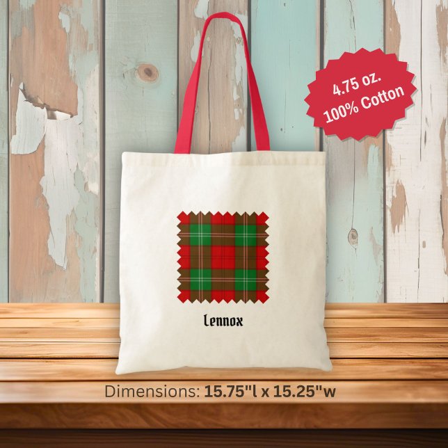 Clan Lennox Tartan Tote Bag (Creator Uploaded)