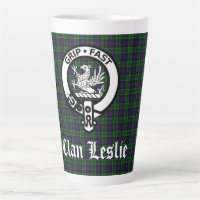Clan Leslie Crest Badge and Tartan