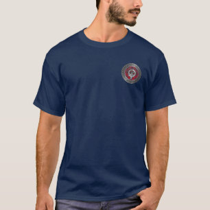 Clan Leslie Crest & Tartan Knot T-Shirt