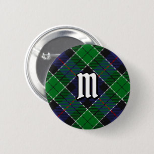 Clan Leslie Hunting Tartan 6 Cm Round Badge