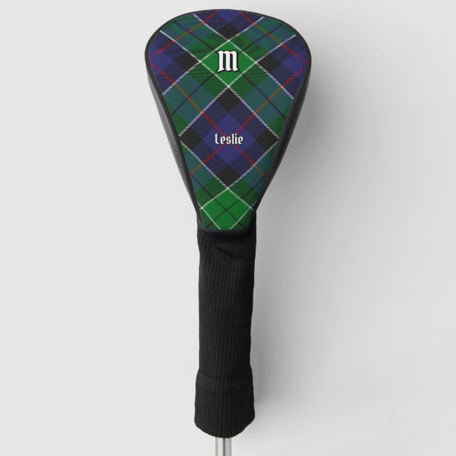 Clan Leslie Hunting Tartan Golf Head Cover (Front)