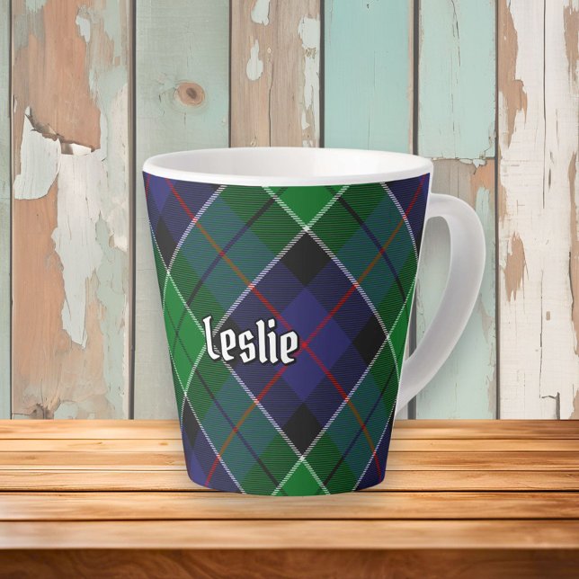 Clan Leslie Hunting Tartan Latte Mug (Creator Uploaded)