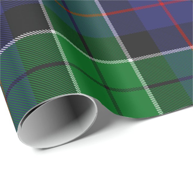 Clan Leslie Hunting Tartan Wrapping Paper (Roll Corner)