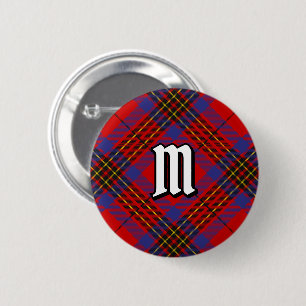 Clan Leslie Red Tartan 6 Cm Round Badge