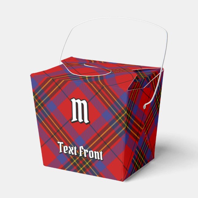 Clan Leslie Red Tartan Favour Box (Front Side)