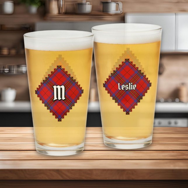 Clan Leslie Red Tartan Glass (Creator Uploaded)