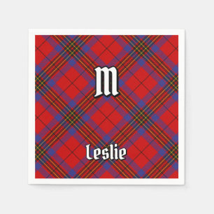 Clan Leslie Red Tartan Napkin