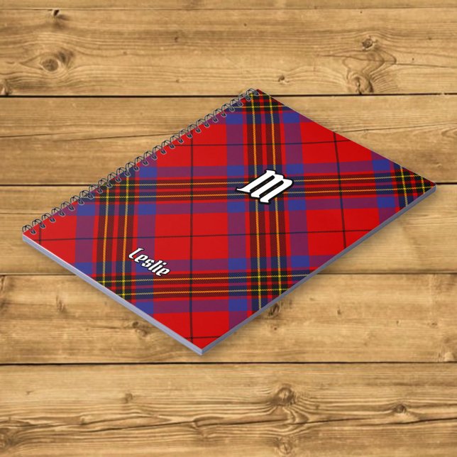 Clan Leslie Red Tartan Notebook (Creator Uploaded)