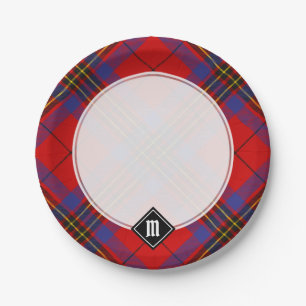 Clan Leslie Red Tartan Paper Plate