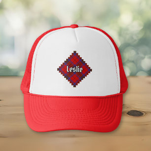 Clan Leslie Red Tartan Trucker Hat