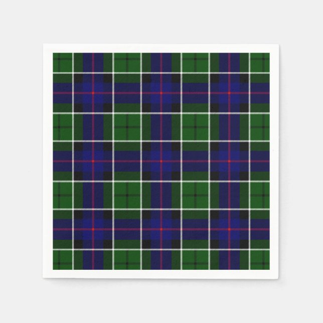 Clan Leslie Tartan Napkin (Front)
