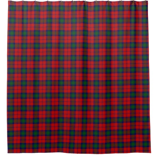 Clan Lindsay Lindsey Scottish Heritage Tartan Shower Curtain (Front)