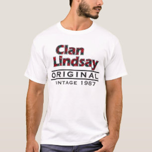 Clan Lindsay Vintage Customise Your Birthyear T-Shirt