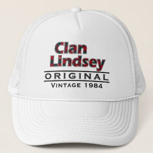 Clan Lindsey Vintage Customise Your Birthyear Trucker Hat