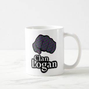 Clan Logan Scotland Proud Tartan Fist Coffee Mug