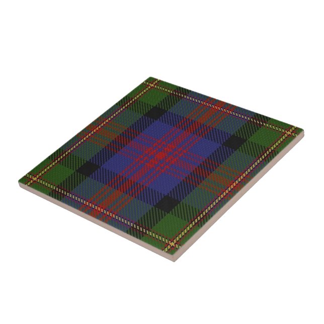 Clan Logan Scottish Expressions Tartan Ceramic Tile (Side)