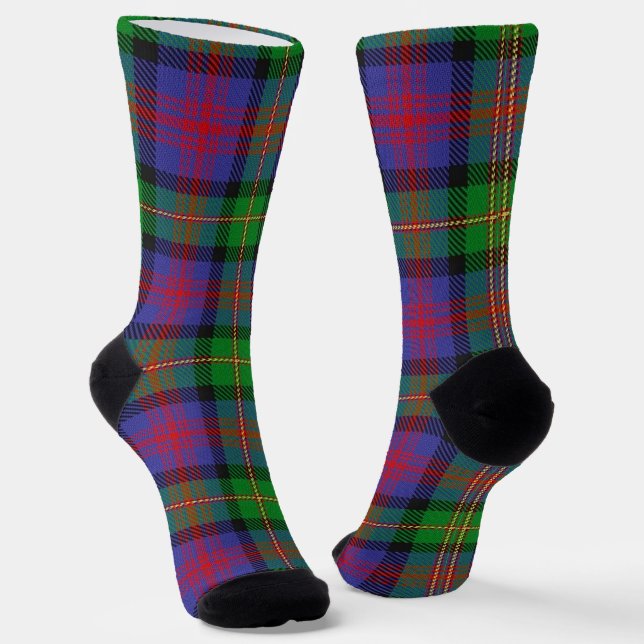 Clan Logan Tartan  Socks (Angled)