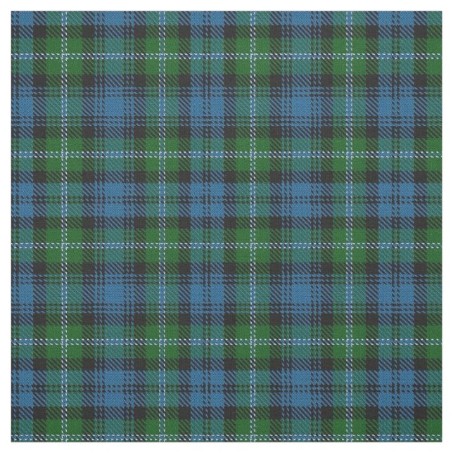 Clan Lyon Scottish Tartan Plaid Fabric (Swatch)