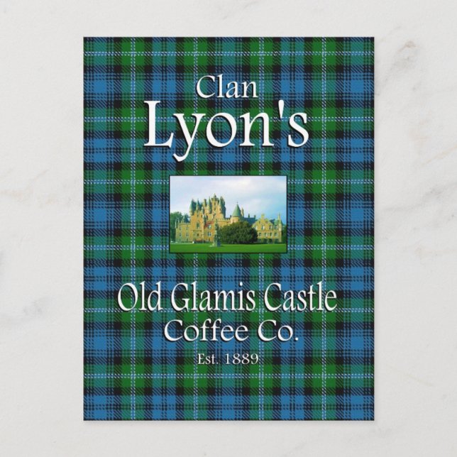 Clan Lyon's Old Glamis Castle Coffee Co. Postcard (Front)