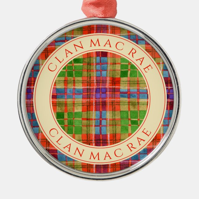 CLAN MAC RAE Premium Round Ornament (Front)