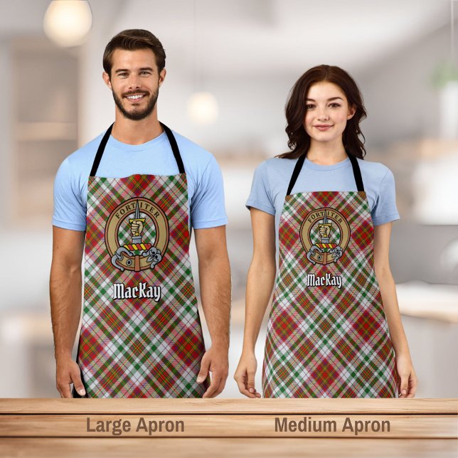 Clan MacAlister Crest over Dress Tartan Apron (Creator Uploaded)