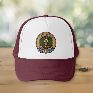 Clan MacAlister Crest over Hunting Glenbarr Tartan Trucker Hat