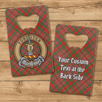 Clan MacAlister Crest over Tartan