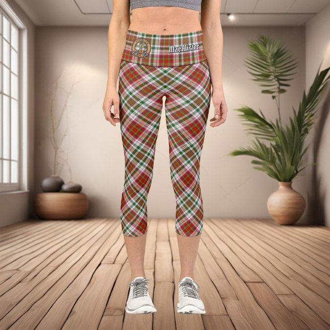 Clan MacAlister Dress Tartan Capri Leggings (Creator Uploaded)