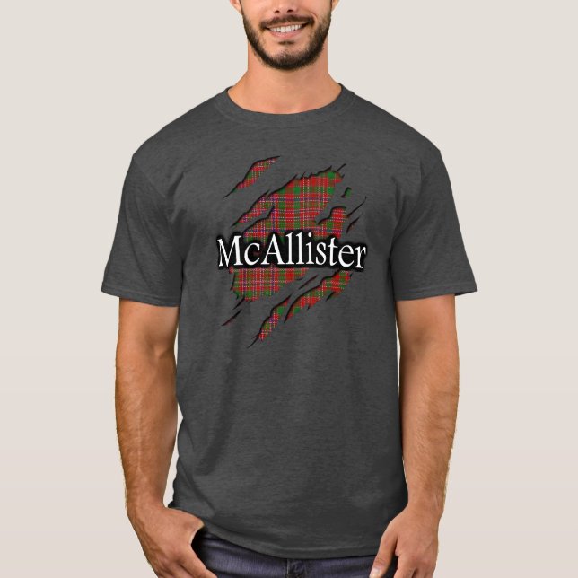 Clan MacAlister McAllister Tartan Spirit Shirt (Front)