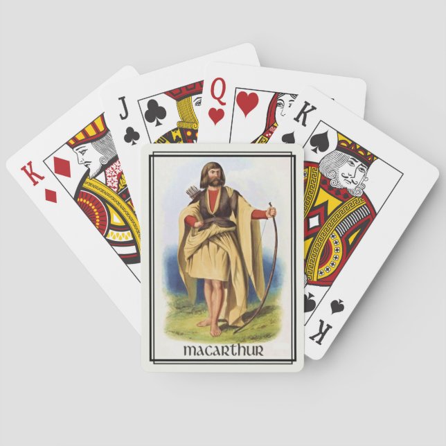 Clan MacArthur Classic Scotland Bicycle Deck Playing Cards (Back)