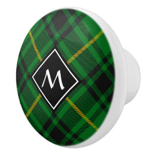 Clan MacArthur Tartan Ceramic Knob