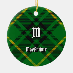 Clan MacArthur Tartan Ceramic Ornament