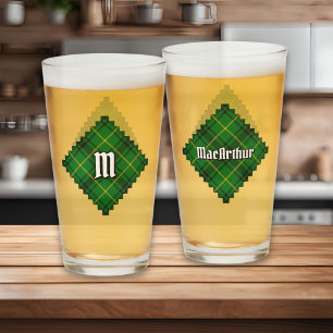 Clan MacArthur Tartan Glass