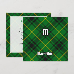Clan MacArthur Tartan Invitation