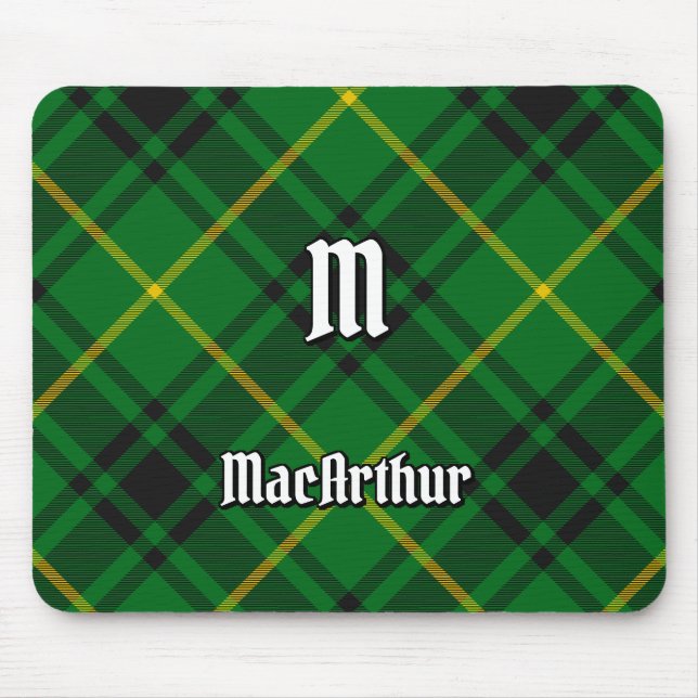 Clan MacArthur Tartan Mouse Pad (Front)