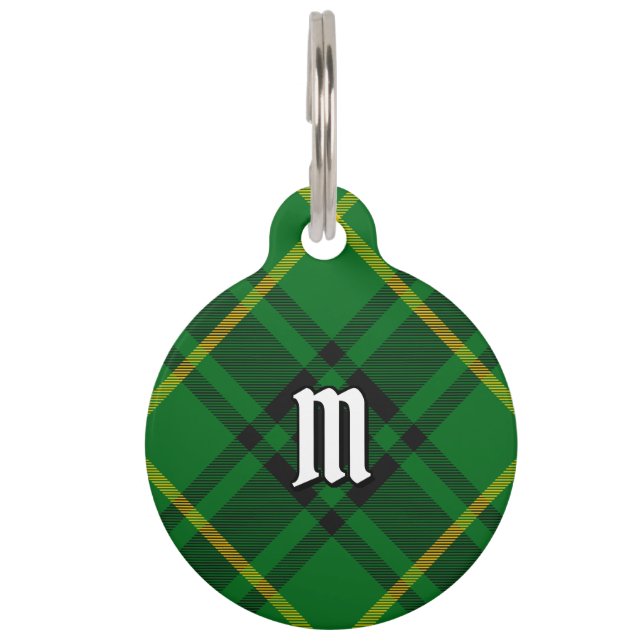 Clan MacArthur Tartan Pet Tag (Front)