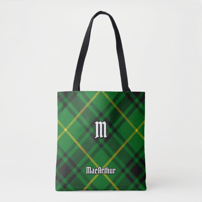 Clan MacArthur Tartan Tote Bag (Front)