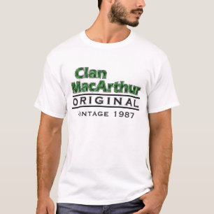Clan MacArthur Vintage Customise Your Birthyear T-Shirt