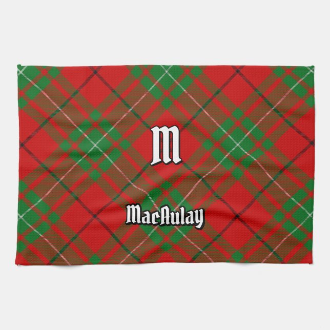 Clan MacAulay Tartan Kitchen Towel (Horizontal)