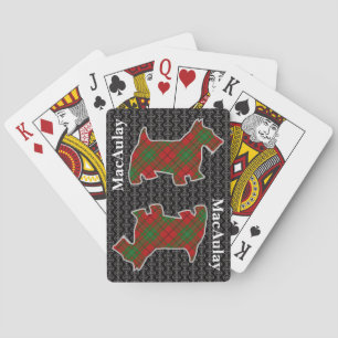 Clan MacAulay Tartan Scottish Terrier Playing Cards