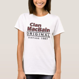 Clan MacBain Vintage Customise Your Birthyear T-Shirt