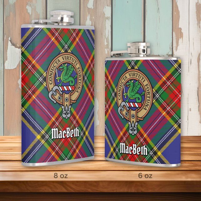 Clan MacBeth Crest Flask (Creator Uploaded)