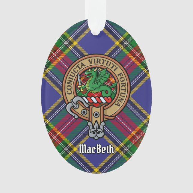 Clan MacBeth Crest Ornament (Front)