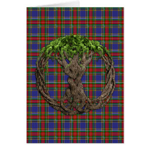 Clan MacBeth Tartan And Celtic Tree Of Life