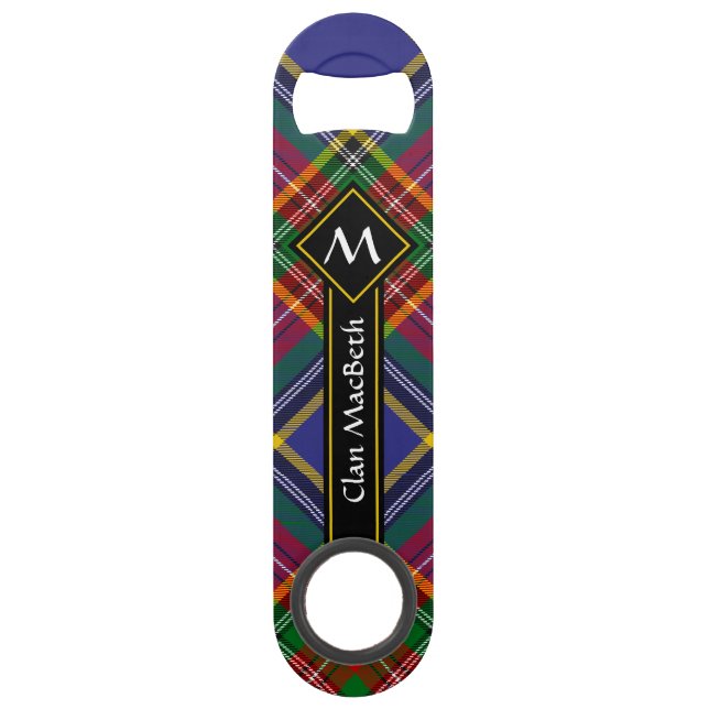 Clan MacBeth Tartan Bar Key (Front)